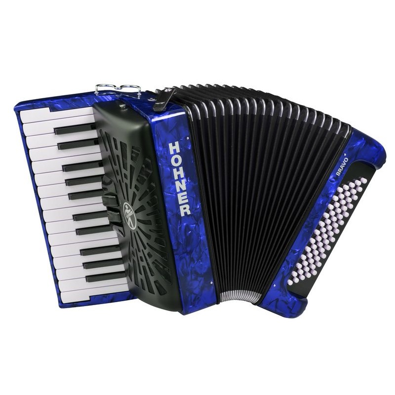 Acordeón De Piano Cromático Hohner Bravo Ii 60 A16982 Silentkey