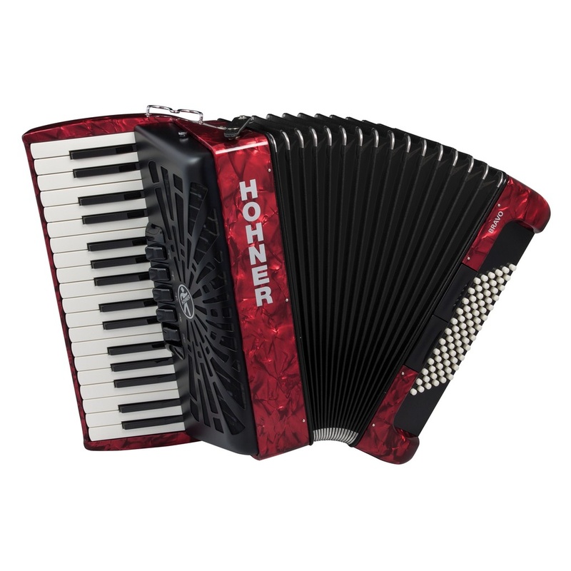Acordeón De Piano Cromático Hohner Bravo Iii A16632 Silentkey Rd