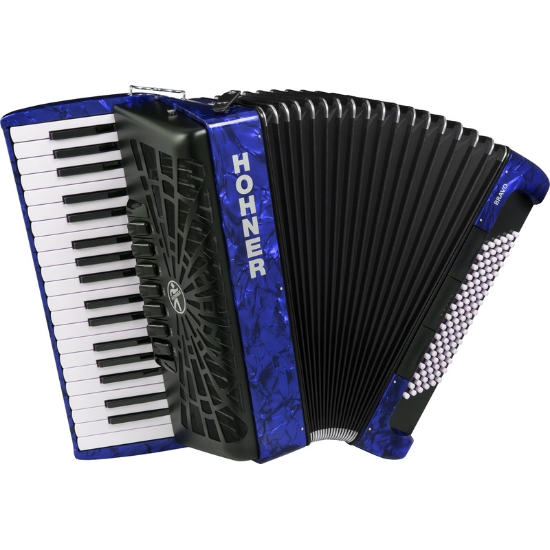 Acordeon De Piano Cromatico Hohner Bravo Iii 96 A16742 Silentkey Az