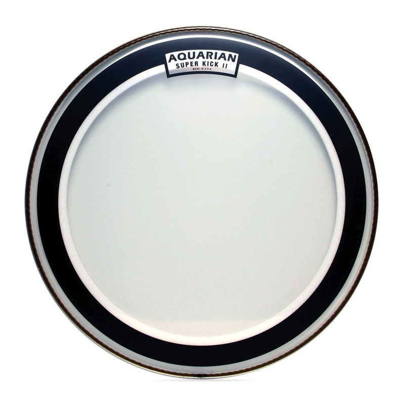 PARCHE DE BOMBO AQUARIAN SKII22 SUPERKICK II TRANSPARENT