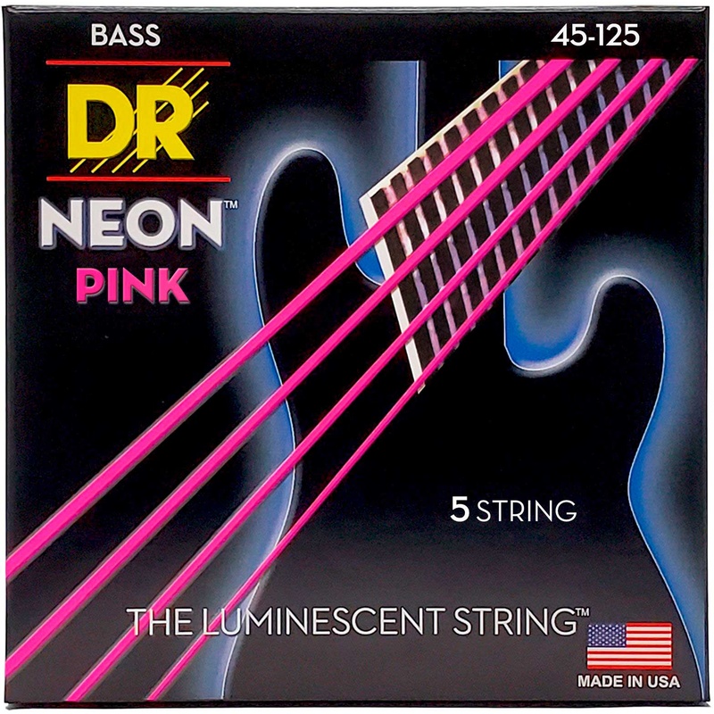 Cuerdas Bajo Dr Npb5-45 Neon Pink