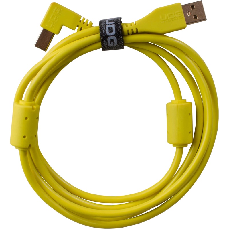 CABLE USB AUDIO UDG GEAR ULTIMATE AUDIO USB 2.0 A-B YELLOW ANGLED 2M
