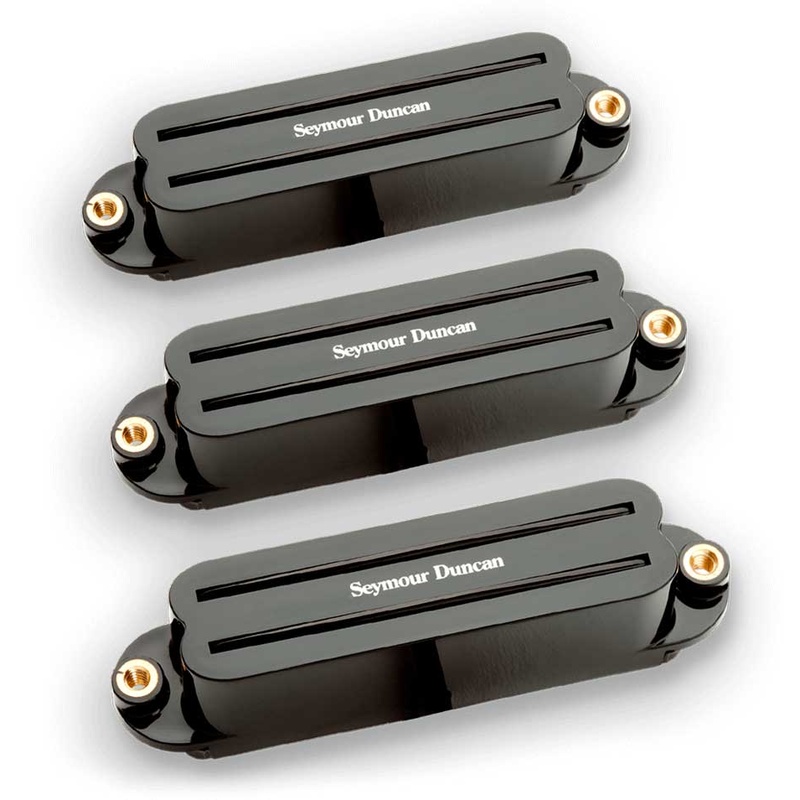 Pastilla Humbucker Seymour Duncan Set Hot Rails Strat Bk