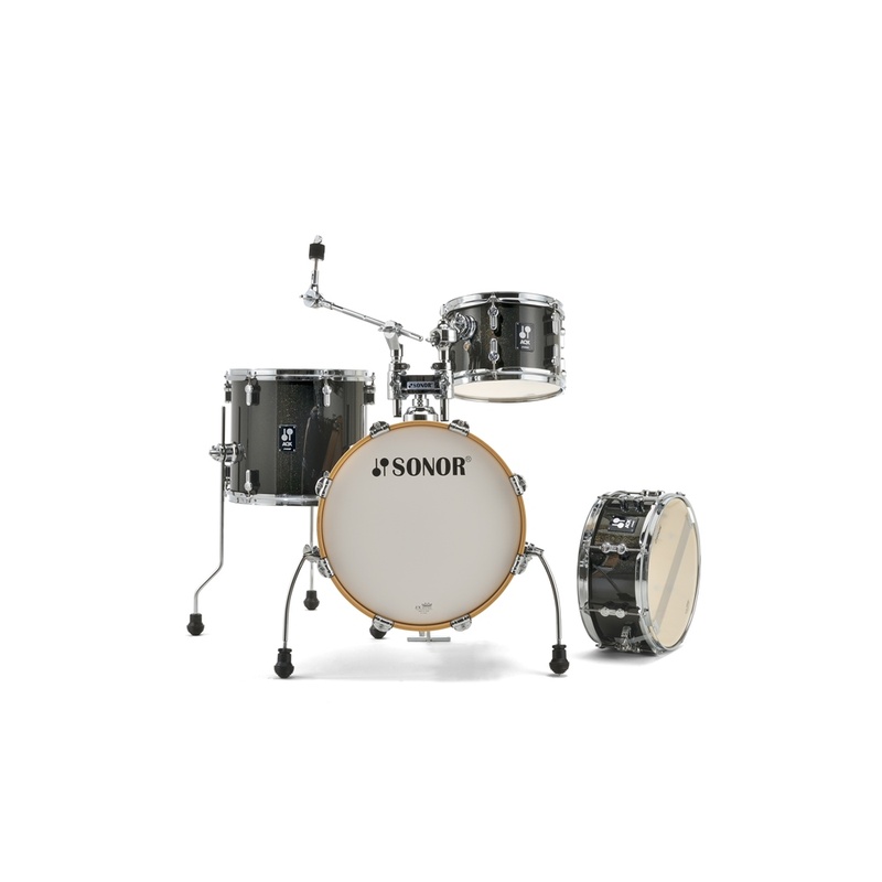 Set De Batería Acústica Sonor Aqx Jungle Bms Bk Midnight Sparkle