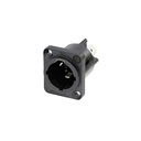 CONECTOR DE CHASIS POWERCON NEUTRIK NAC3MPX‑TOP BK