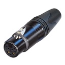 CONECTOR XLR HEMBRA NEUTRIK NC10FXX-14-B BK