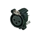 CONECTOR XLR HEMBRA NEUTRIK NC3FAAV2 BK