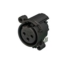CONECTOR XLR HEMBRA NEUTRIK NC3FAH1-0 BK
