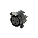 CONECTOR XLR DE CHASIS HEMBRA NEUTRIK NC3FAHR1