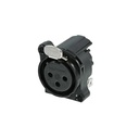 CONECTOR XLR HEMBRA DE 3 PINES NEUTRIK NC3FBH1-B