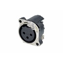 CONECTOR XLR HEMBRA DE 3 PINES NEUTRIK NC3FBH1-DA