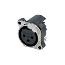 CONECTOR DE CHASIS XLR HEMBRA NEUTRIK NC3FBH2-DA