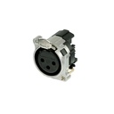 CONECTOR XLR HEMBRA NEUTRIK NC3FBH2-E