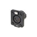 CONECTOR XLR HEMBRA NEUTRIK NC3FDX-TOP BK