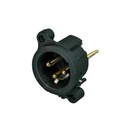 CONECTOR XLR CHASIS MASCULINO 3 PIN NEUTRIK NC3MAAV-0 BK