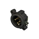 CONECTOR XLR NEUTRIK NC3MAH-0 BK