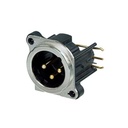 CONECTOR XLR CHASSIS NEUTRIK NC3MBHR