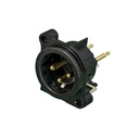 CONECTOR XLR CHASIS NEUTRIK NC3MBV-B BK