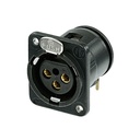 CONECTOR XLR NEUTRIK NC3MDM3-H-B BK