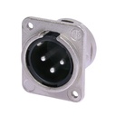 CONECTOR XLR NEUTRIK NC3MDM3-L-1 NI