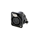 CONECTOR XLR HEMBRA NEUTRIK NC4FDM3-H-B BK