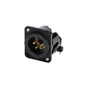 CONECTOR XLR NEUTRIK NC4MDM3-H-B BK