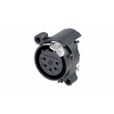 CONECTOR XLR HEMBRA NEUTRIK NC5FAH-DA BK