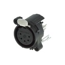 CONECTOR XLR HEMBRA 5 PIN NEUTRIK NC5FAV BK