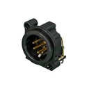 CONECTOR XLR MASC NEUTRIK NC5MBH-B BK