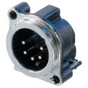 CONECTOR XLR CHASIS MASCULINO 5P NEUTRIK NC5MBV