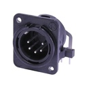 CONECTOR XLR NEUTRIK NC5MDM3-H-BAG BK
