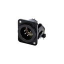 CONECTOR XLR MASCULINO NEUTRIK NC5MDM3-H-BAG-1 BK