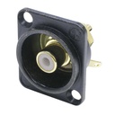 CONECTOR RCA HEMBRA NEUTRIK NF2D-B-9 BK