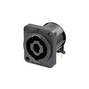 CONECTOR CHASIS SPEAKON NEUTRIK NL4MDXX-H-2 BK