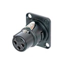 MODULO HEMBRA XLR NEUTRIK NM3FD-B BK