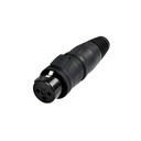 CONECTOR XLR 3P HEMBRA REAN RCX3FZ0021 BK