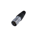 CONECTOR XLR 3P MACHO REAN RCX3MZ0001 BK