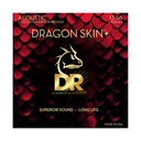 CUERDAS ACUSTICA DR DAP-13 DRAGON SKIN+ PHOSPHOR BRONZE MEDIUM 13-56