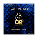 CUERDAS ACUSTICA DR DRAGON SKIN+ 12-STRING LIGHT 10-48