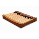 PEDALERA DE BAJOS VISCOUNT 32 RADIAL CONCAVA ROBLE OSCURO