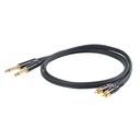 CABLE DE AUDIO RCA PROEL CHALLENGE 2M BK