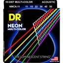 CUERDAS ACUSTICA DR MCA-11 MULTI-COLOR