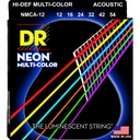 CUERDAS ACUSTICA DR MCA-12 MULTI-COLOR PHOSPHOR BRONZE LIGHT 12-16-24-32-42-54