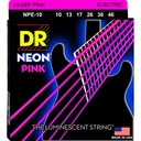 CUERDAS GITARRA ELECTRICA DR NPE-10 NEON PINK