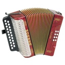 ACORDEON DE BOTONES DIATONICO HOHNER ERICA GC ROJO