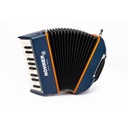ACORDEÓN DE PIANO CROMÁTICO HOHNER XS INFANTIL AZUL/NARANJA CON MOCHILA